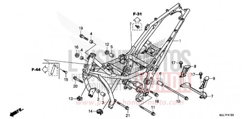 FRAME BODY NC750DE de 2014
